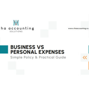 Business vs Personal Expenses Simple Policy
